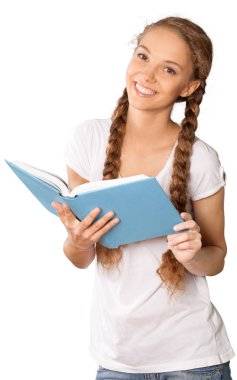 Genç ve güzel kadın öğrenci