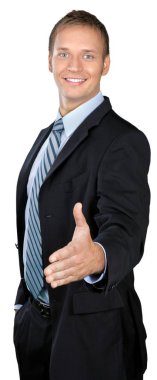 genç yakışıklı işadamı