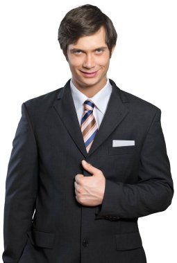 genç yakışıklı işadamı