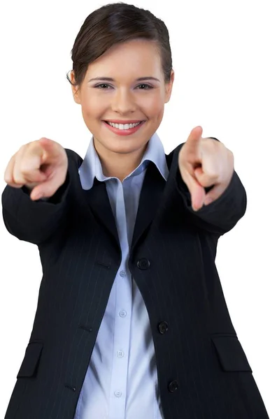 Retrato de una joven empresaria — Foto de Stock