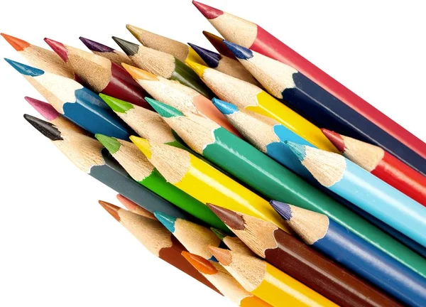 Pila matite colorate — Foto Stock