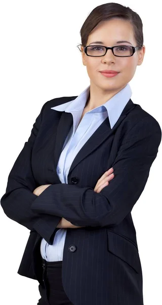 Retrato de una joven empresaria — Foto de Stock