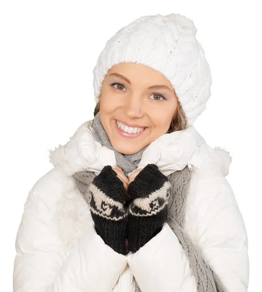 Young woman in winter clothes — Stock Photo, Image