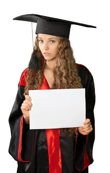 Graduating student girl — Stock Photo, Image