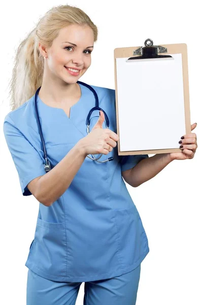 Atractiva joven doctora — Foto de Stock