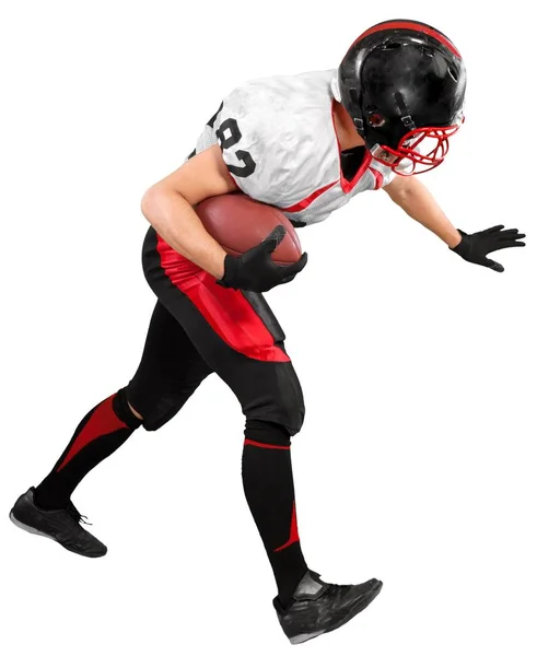 American Football Player Isolated White — Stock Photo, Image