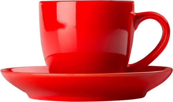 赤セラミック カップ — ストック写真