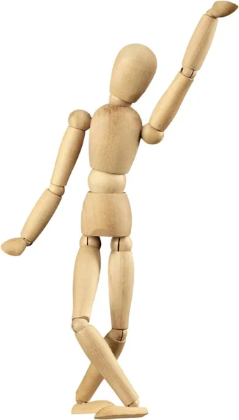 Træ mand figur - Stock-foto
