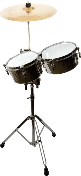 Kit de tambor isolado no fundo — Fotografia de Stock