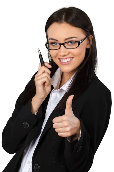 Retrato de una joven empresaria —  Fotos de Stock