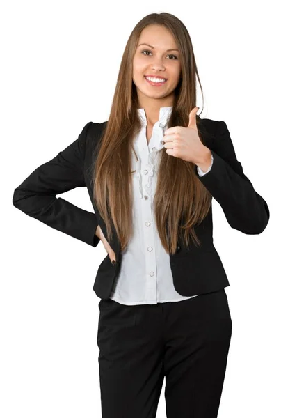 Retrato de jovem empresária — Fotografia de Stock