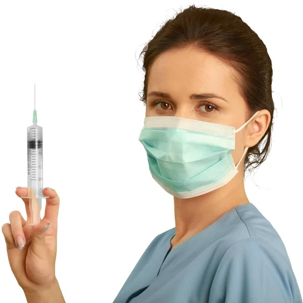 female doctor wearing mask