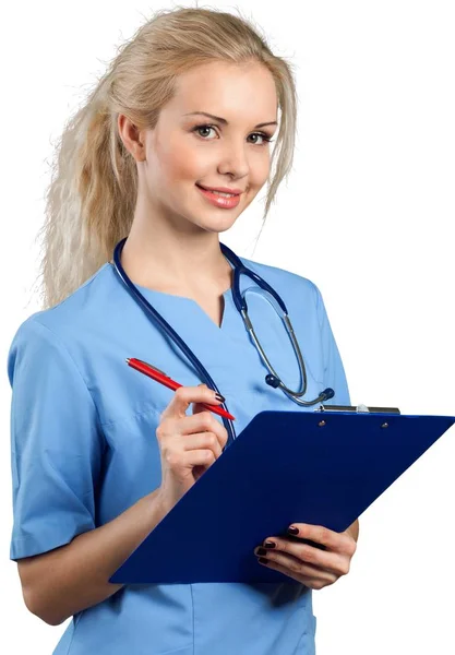 Attractive young female doctor — Stock Photo, Image