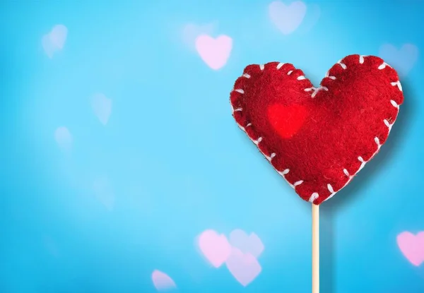 Close Red Heart Valentines Day Background — Stock Photo, Image