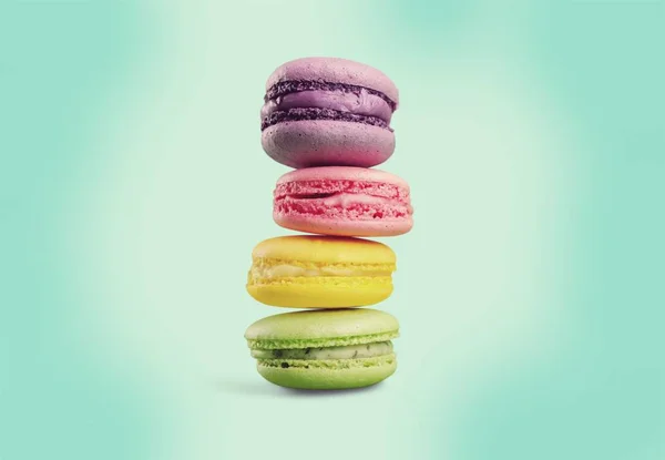 Stack of colorful macarons — Stock Photo, Image