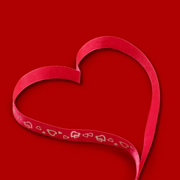 Close Red Heart Valentines Day Background — Stock Photo, Image