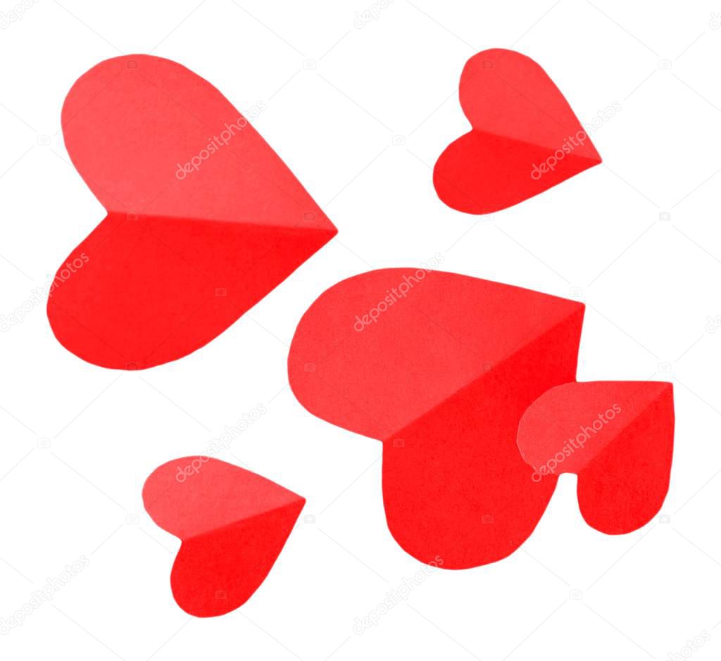 background with red hearts