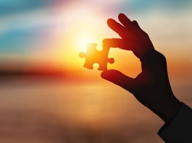 Bulmaca, bağlantı, insan eli.