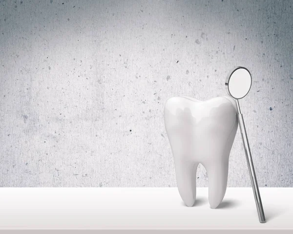 Grande dentista e dentista specchio — Foto Stock