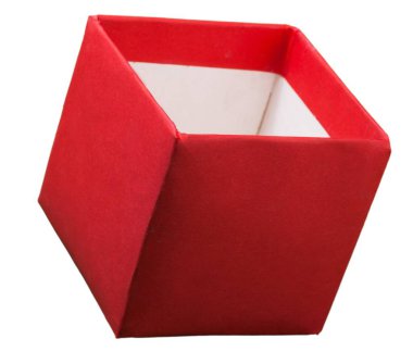 Arka plan üzerinde boş kırmızı kutu