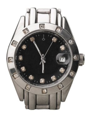 Erkekler mekanik saati beyaz arkaplanda izole