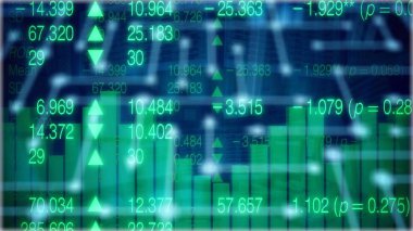 Finansal yatırım konsepti için uygun borsa veya önx ticaret grafiği ve şamdan grafiği. Ekonomik trendler iş fikri ve tüm sanat tasarımı için arka plan. Soyut finans arkaplanı.