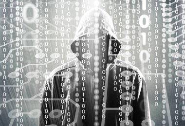 Cyber hacker'hoodie