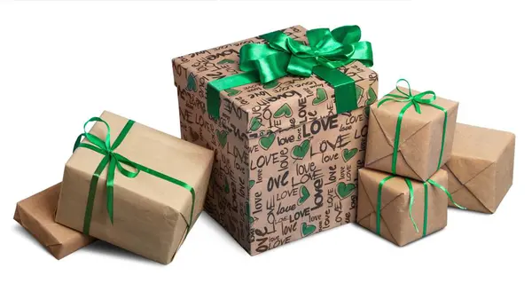 Χαριτωμένα κουτιά δώρων — Φωτογραφία Αρχείου
