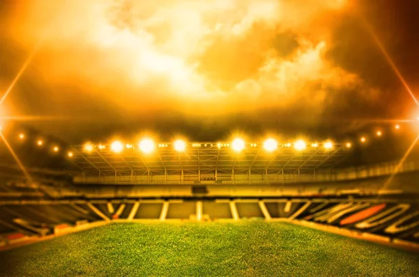Oświetlony stadion — Zdjęcie stockowe