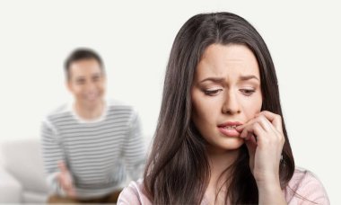 genç bir çift kavga