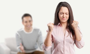 genç bir çift kavga