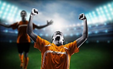 genç erkek futbol oyuncusu 