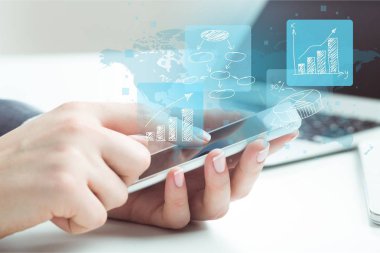 Eller ile smartphone, yakından görmek 