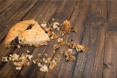 Çikolata parçacıklı kurabiye. 