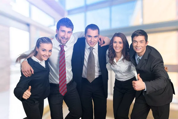Group Smiling Colleagues Teamwork Concept — Stock Photo, Image