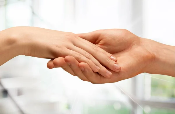 Male Female Hands Isolated Background — Stock Photo, Image