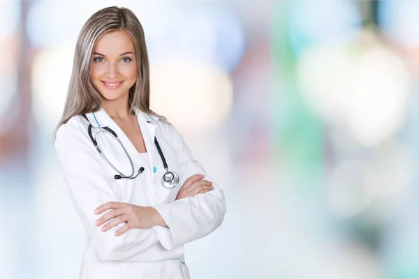 Attractive young doctor woman — Stock Photo, Image