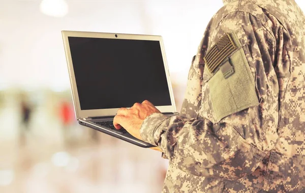 Young military soldier man — Stock Photo, Image