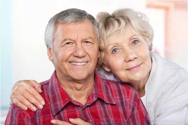 Portrait of an elderly couple — Stock Photo, Image