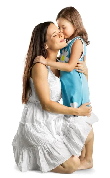 Mother and daughter hugging — Stock Photo, Image