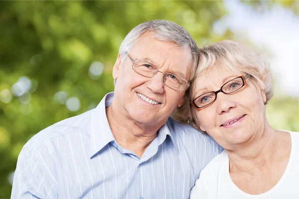 Portrait of an elderly couple — Stock Photo, Image