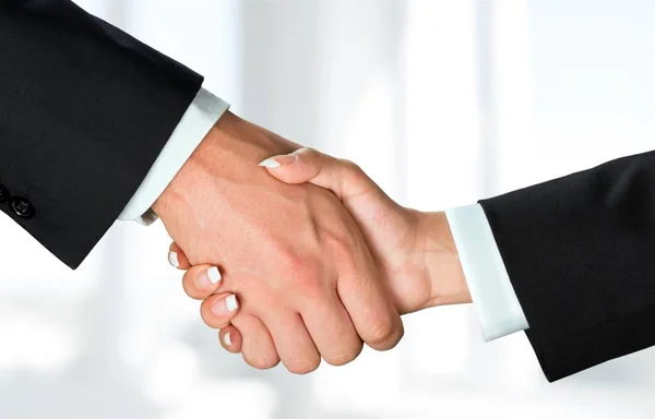 Business Handshake Business People Blurred Background — Stock Photo, Image