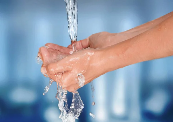 Woman Washing Hands Close View — Stock Photo, Image