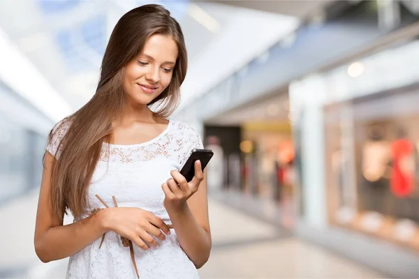 Portrait of young cute woman — Stock Photo, Image