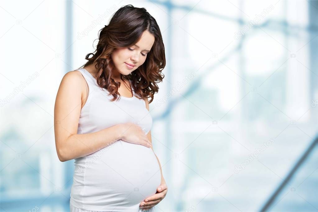 Cute pregnant woman 
