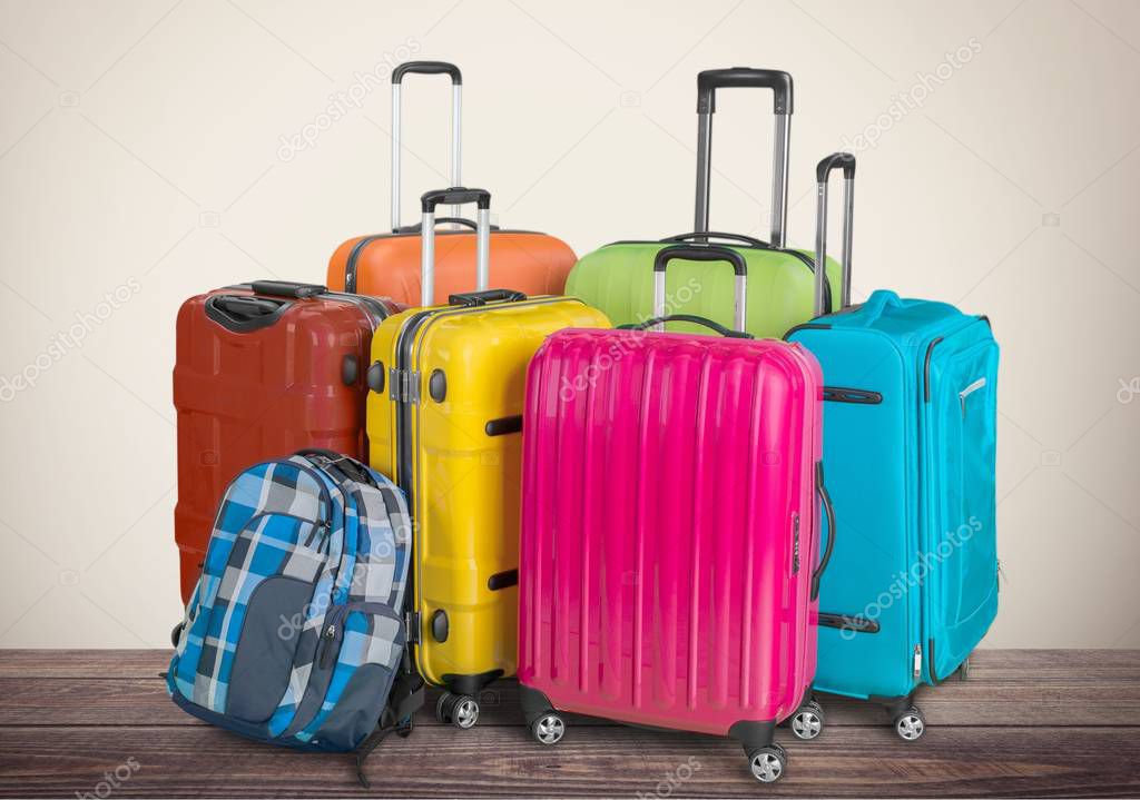 beautiful Colorful suitcases
