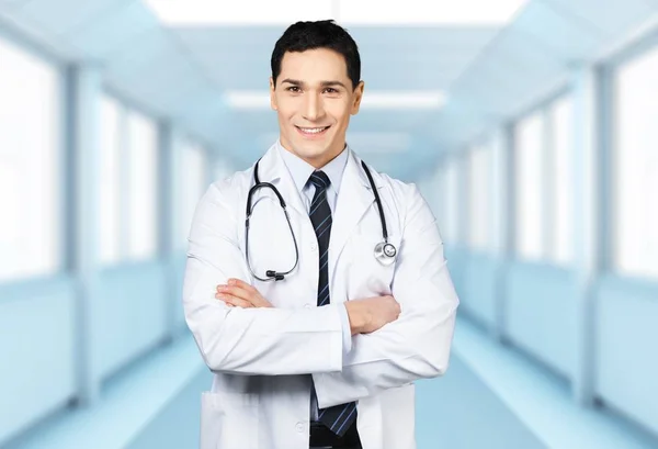 Lékař muže v klinice — Stock fotografie
