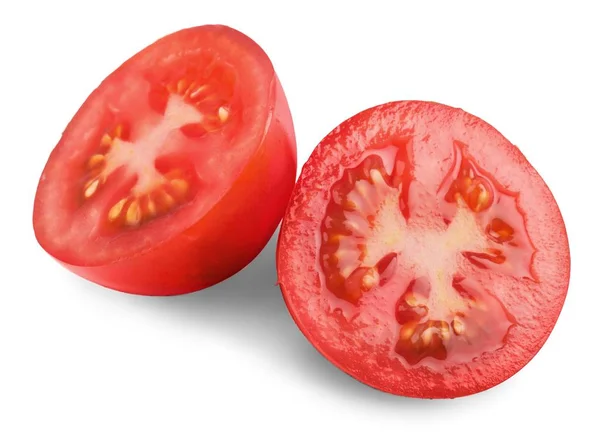 Rote Tomaten isoliert — Stockfoto