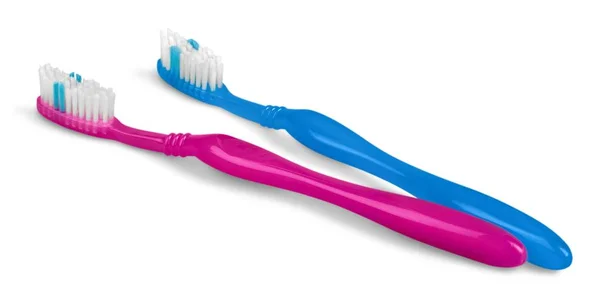 New Colorful Toothbrushes Glass Close View — Stock Photo, Image