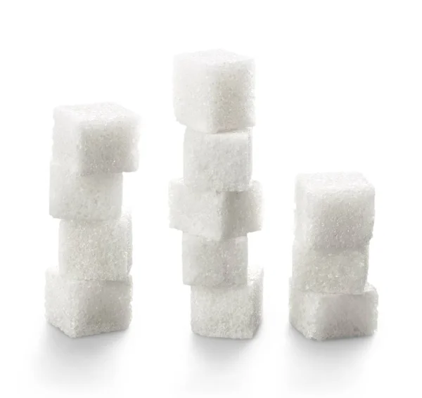 Würfel aus weißem Zucker — Stockfoto